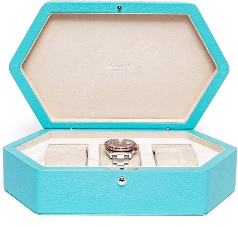 علاقة ، مربع مراقبة الأنيق Portobello ، جلود خضراء غابة حبيبية متميزة ، إغلاق زر الضغط in Kuwait