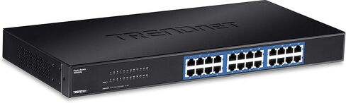 TRENDnet 18-Port Gigabit PoE+ Switch, 16 x 30W PoE+ Ports, 2 Gigabit SFP Slots, 240W PoE Budget, 36Gbps Switching Capacity, 1U 19" Rack Mountable, Lifetime Protection, Black, TPE-TG182 in Saudi Arabia