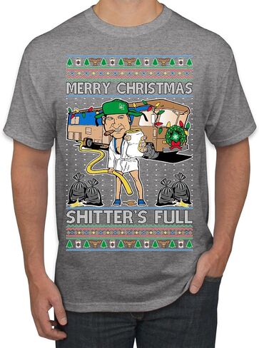 Wild Bobby Merry Christmas Shitter's Shitter الكامل عيد الميلاد سترة الرجال in Saudi Arabia