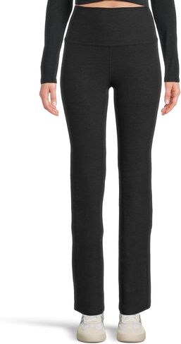 Beyond Yoga Women's Spacedye High Waisted Practice Pocket Bootcut Pant, Eggplant Purple Heather, Medium in Saudi Arabia