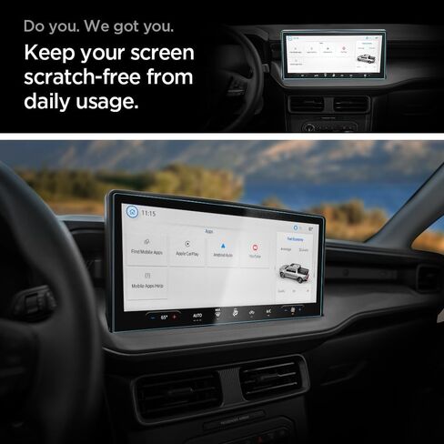 Spigen Tempered Glass Screen Protector [GlasTR Slim] designed for Ford Maverick (2025) 13.2 inch Dashboard Touchscreen - Matte/Anti Finger Print in Saudi Arabia