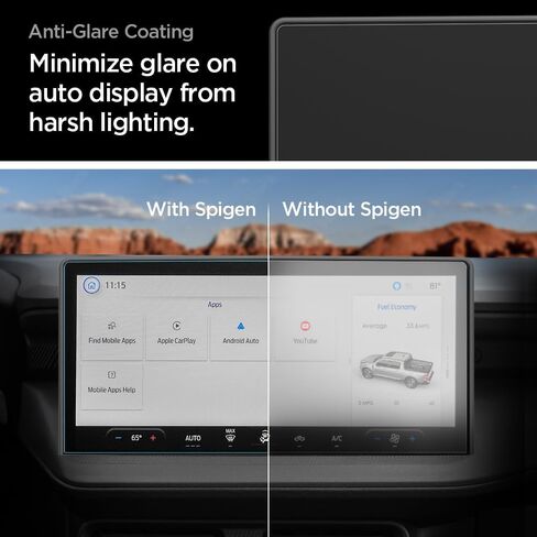 Spigen Tempered Glass Screen Protector [GlasTR Slim] designed for Ford Maverick (2025) 13.2 inch Dashboard Touchscreen - Matte/Anti Finger Print in Saudi Arabia