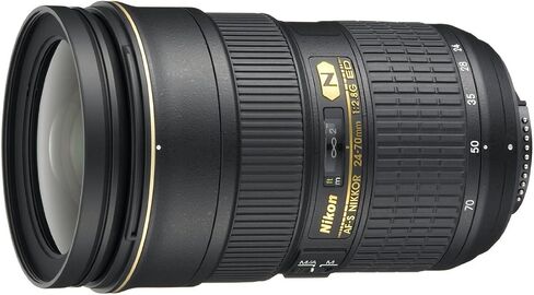 Nikon AF-S FX NIKKOR 24-70mm f/2.8G ED Zoom Lens with Auto Focus for Nikon DSLR Cameras in Saudi Arabia