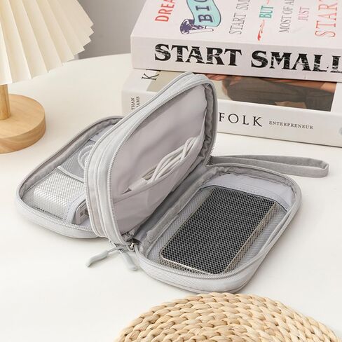 Travel Cable Organizer Bag, Electronics Accessories Cord Organizer, Small Case Pouch Electronics, Gadget Travel Bag for Business Trips and Home Use Lightweight Design in Saudi Arabia