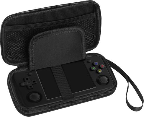 Hianjoo Hard Carrying Case Compatible with Anbernic RG35XX H / RG40XX H Handheld Console, Portable Travel Storage Bag Holder Organizer, Black (Case Only) in Saudi Arabia