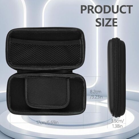 Hianjoo Hard Carrying Case Compatible with Anbernic RG35XX H / RG40XX H Handheld Console, Portable Travel Storage Bag Holder Organizer, Black (Case Only) in Saudi Arabia