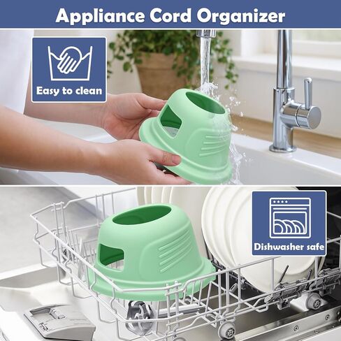 XANGNIER 2 in 1 Silicone Appliance Cord Organizer for Ninja Crispi Accessories,Protective Case Cove Cord Wrap for Ninja Crispi Air Fryer Fn101 Cord Wrapper,Keeps Kitchen Tidy & Secure(Navy Blue) in Saudi Arabia