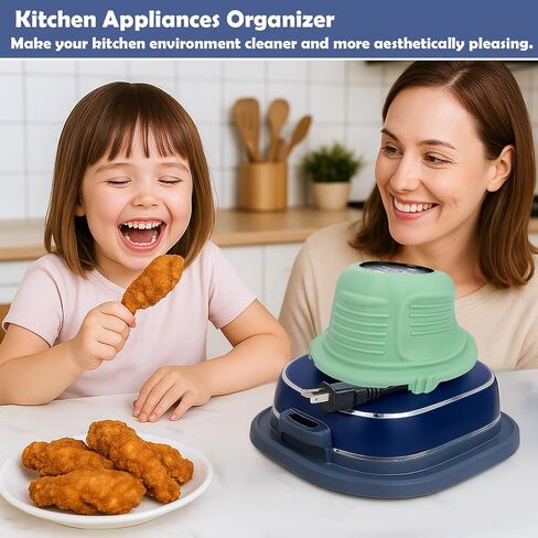 XANGNIER 2 in 1 Silicone Appliance Cord Organizer for Ninja Crispi Accessories,Protective Case Cove Cord Wrap for Ninja Crispi Air Fryer Fn101 Cord Wrapper,Keeps Kitchen Tidy & Secure(Navy Blue) in Saudi Arabia