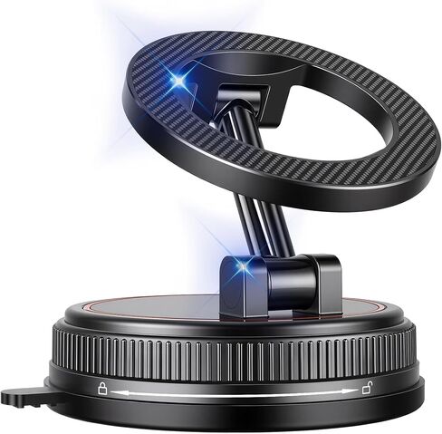 Magnetic-Car-Phone-Holder for Magsafe, 360° Adjustable Car Phone-Holder-Mount with Suction-Cup, Phone Holders for Your Car for iPhone, Android, Smartphones and Gift in Saudi Arabia
