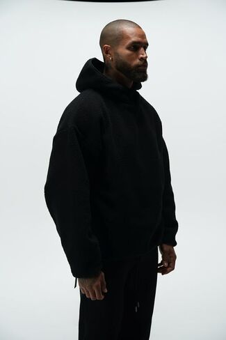 ANANKE DESTINY Polar Fleece Hoodie for Men – Heavyweight Black Pullover Fleece Hoodie with Hood & Pockets in Saudi Arabia