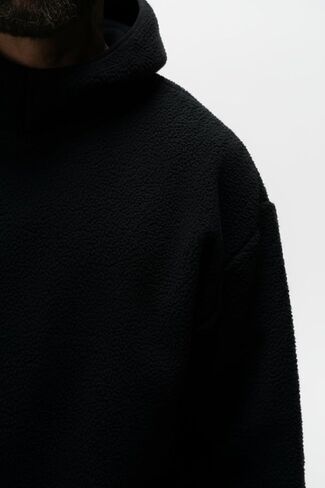 ANANKE DESTINY Polar Fleece Hoodie for Men – Heavyweight Black Pullover Fleece Hoodie with Hood & Pockets in Saudi Arabia