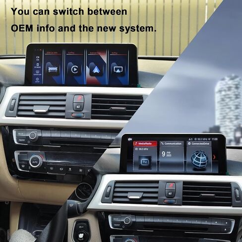 PEMP Linux Screen for BMW 2012-2017 F30 F31 F32 F33 F34 F35 F20 F21 F22 ID4 NBT CIC, Support iOS 26 Wired and Wireless CarPlay Retrofit Android Auto 328i 320i Accessories Radio in Saudi Arabia