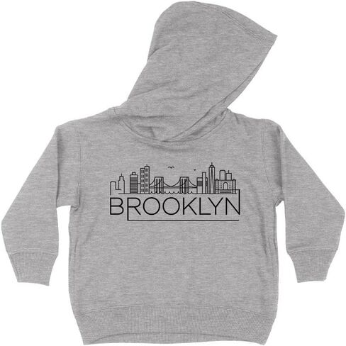 سويت شيرت بغطاء للرأس للأطفال من Skyline Brooklyn New York مقاس 2T وردي فاتح in Kuwait