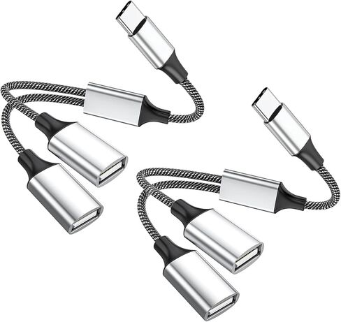 (2 عبوات) USB Splitter Hub 4-Port ، محول USB 2.0 متعدد المنافذ لشحن ونقل البيانات ، متوافق مع الكمبيوتر المحمول ، الكمبيوتر ، الطابعة ، قرص U ، لوحة المفاتيح ، التلفزيون ، Tesla Model 3 in Kuwait