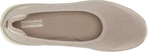 حذاء باليه مسطح من Skechers للنساء مصنوع من قماش خفيف الوزن in Saudi Arabia
