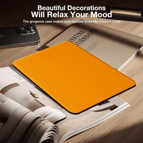 حافظة لجهاز Kindle Paperwhite الجيل الثاني عشر (2024) وKindle Colorsoft Signature Edition مقاس 7 بوصات، تتضمن واقي شاشة، وغطاء حزام اليد، وظهر ناعم من مادة TPU، وغطاء خفيف مع تنبيه/غفو تلقائي، أسود in Saudi Arabia