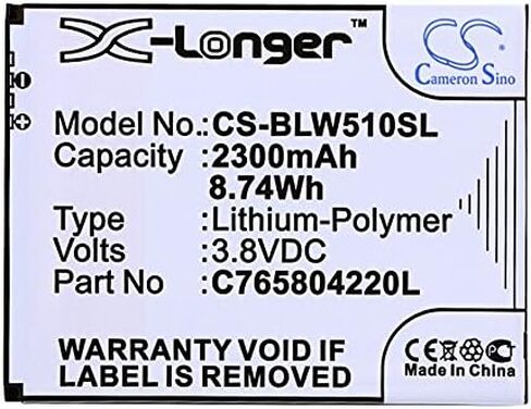 بطارية بديلة XSP لجهاز BL/U Life 8، L280، L280I، W510U، L280A، Win HD، W510 PN C765804220L in Saudi Arabia