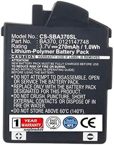 XPS Replacement Battery for SENNHEISER 450 TRAVEL 550 Travel MM 400 MM 400-X MM 450 MM 450-X MM 500-X MM 550 MM-550-X PCX 360 BT PX 210 BT PX 310 BT PX 360 PN 0121147748 BA 370 PX BA370 BA-370PX in Saudi Arabia
