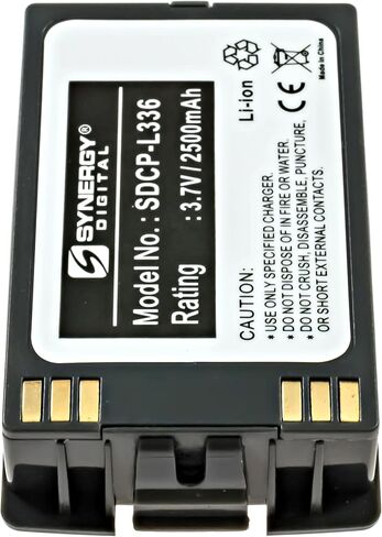 بطاريات هاتف لاسلكية رقمية من Synergy، متوافقة مع هاتف SPECTRALINK BPL200 اللاسلكي، (ليثيوم أيون، 3.7 فولت، 2500 مللي أمبير في الساعة) سعة عالية للغاية، حزمة كومبو تتضمن: 2 × SDCP-L336 بطاريات in Kuwait