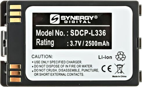 بطاريات هاتف لاسلكية رقمية من Synergy، متوافقة مع هاتف SPECTRALINK BPL200 اللاسلكي، (ليثيوم أيون، 3.7 فولت، 2500 مللي أمبير في الساعة) سعة عالية للغاية، حزمة كومبو تتضمن: 2 × SDCP-L336 بطاريات in Kuwait