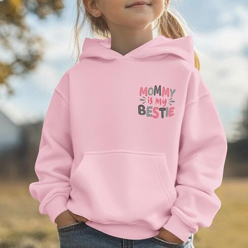 Keevici لطيف هوديس preppy للفتيات Mommy و Me Switshirts Kids Graphic Kawaii هوديي الأم ابنة القطن بولوفر in Kuwait