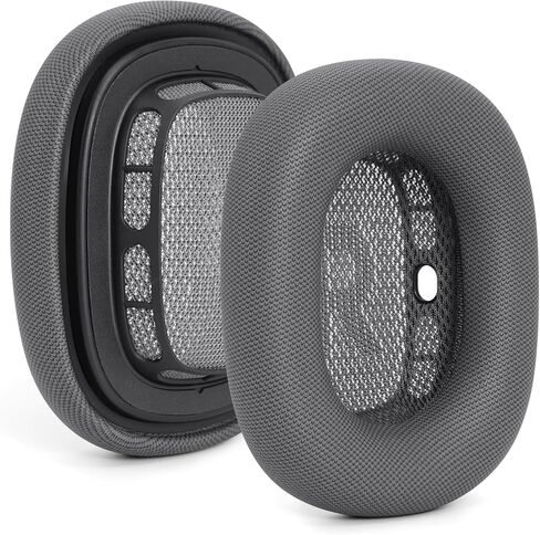 Premium Replacement Ear Cushions for Apple AirPods Max Headphone, Protein Leather Memory Foam Earpads with Excellent Noise Isolation (Black) in Saudi Arabia