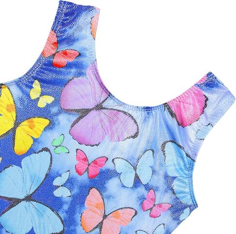 Xfgirls Toddler Leotard Gymnastics Unitard مع شورتات قوس قوس قزح الفراشة Biketard Halloween Pumpkin Kids in Kuwait