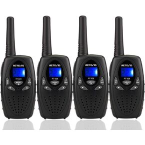 Retevis RT628 Walkie Talkies, Long Range Walkie Talkies for Adults, Belt Clip Key Lock Crystal Voice, Family Two Way Radios 4 Pack with for Camping Hiking(Black,4 Pack) in Saudi Arabia