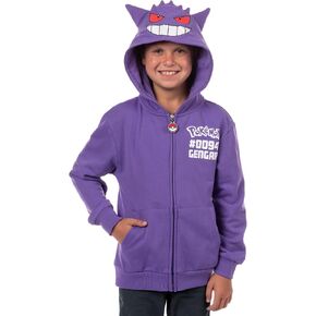Mad Engine Pokemon Hoodie Kids' Gen 01 Zip-Up 3-D Character Costume Hoodie in Kuwait