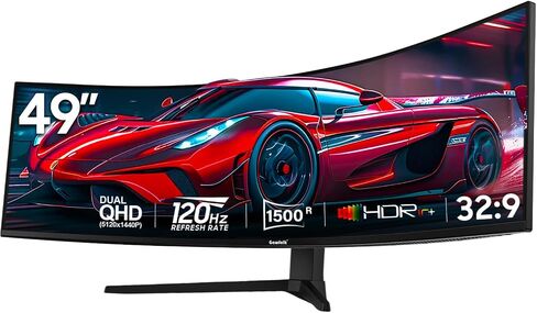 34 Inch Ultrawide Curved Gaming Monitor, 1500R PC Screen 165hz UWQHD 3440x1440, Curved Computer Screen with FreeSync,Support Wallmount 75x75mm in Saudi Arabia
