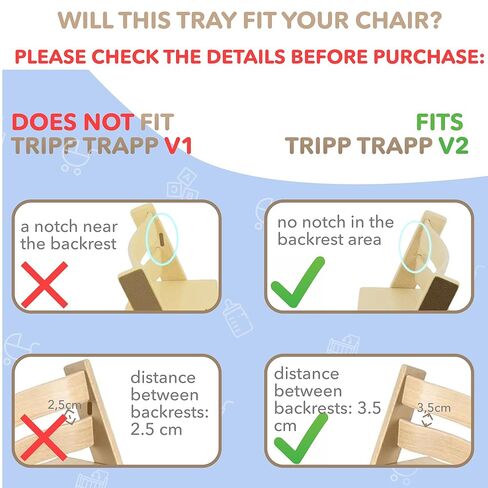 صينية كرسي مرتفع متوافقة مع كرسي Stokke Tripp Trapp – لون حليبي غير لامع – لا توجد بها ميزة لوحة الشفط – تصميم منحني مريح – خالية من مادة BPA، وسهلة التجميع in Kuwait