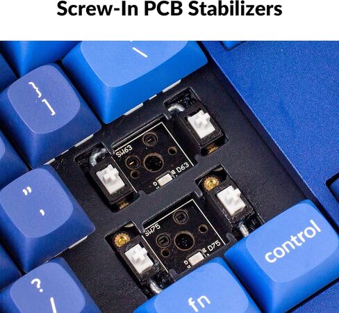 Keychron Q3 Wired Custom Mechanical Keyboard Knob Version, TKL Tenkeyless QMK/VIA Programmable Macro with Hot-swappable Gateron G Pro Blue Switch Double Gasket Compatible with Mac Windows Linux (Blue) in Saudi Arabia