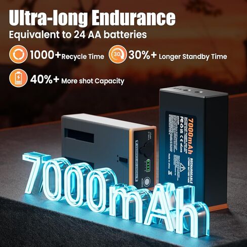 4 Pack Rechargeable Battery for Edge Series Cellular Trail Camera 7000mAh Lithium-Ion Battery Compatible with Moultrie Edge, Edge PRO, Edge 2, Edge 2 PRO in Kuwait