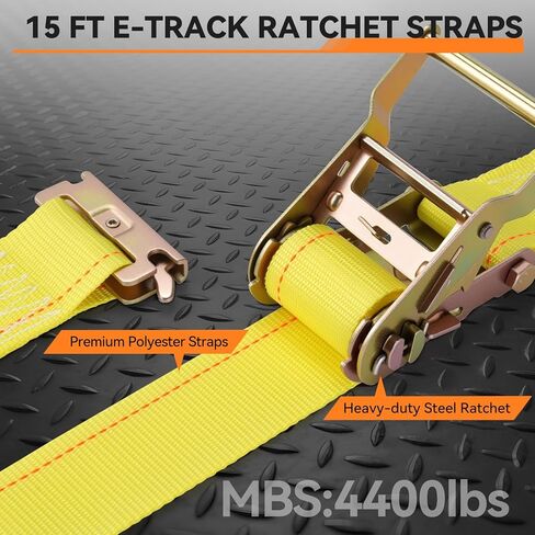 elechomes e track tie-down kit ： 88 pcs set etrack kit 6 rails ، 2 straps straps ، 6 soffs rope tie ، 6 o r ring anchors ، 6 j-hooks ، اثنين in Kuwait