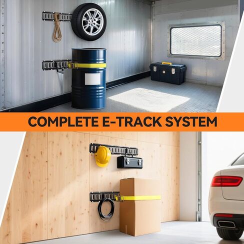 elechomes e track tie-down kit ： 88 pcs set etrack kit 6 rails ، 2 straps straps ، 6 soffs rope tie ، 6 o r ring anchors ، 6 j-hooks ، اثنين in Kuwait