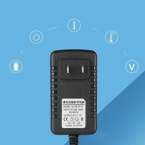 Universal Power aAdapter, Thick Copper Core Li ion Charger Adapter 21V/1A Adaptative Lithium Battery Charger AC Adapter Power Cord (US Plug 100‑240V) in Saudi Arabia