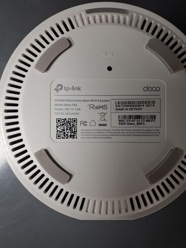 نظام شبكة TP-Link Deco AX3000 WiFi 6 - يغطي ما يصل إلى 4500 قدم مربع، ويحل محل جهاز التوجيه اللاسلكي والموسع، و3 منافذ جيجابت لكل وحدة، ويدعم وصلة إيثرنت الخلفية (Deco X55، عبوتان) (متجدد) in Saudi Arabia
