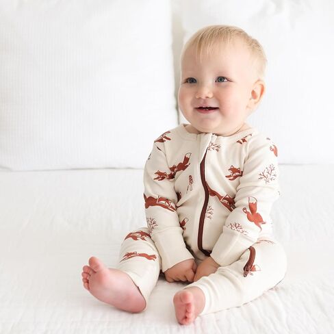 PARADE Organic Signature Print '2-Way' Zip Romper - Long Sleeve Airplanes 2T no mitts in Saudi Arabia
