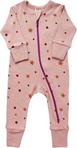 PARADE Organic Signature Print '2-Way' Zip Romper - Long Sleeve Airplanes 2T no mitts in Saudi Arabia