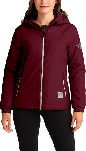 Reebok Womens Windbreaker Jacket - Lightweight Water Resistant Insulated Hooded Windbreaker Jacket Women Coat with Pockets in Saudi Arabia