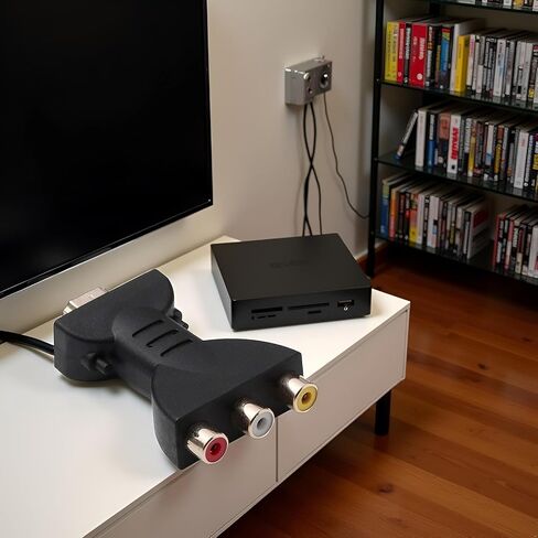 محول HDMI إلى RCA، محول AV ذكر إلى 3 أنثى لـ HDTV DVD، أسود in Saudi Arabia