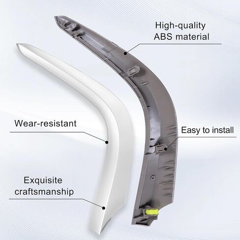 55436-02330 Left & Right Upper Side Central Dashboard Cover Strip Trim Fit for Toyota Corolla 2007 2008-2013 Navigation Panel Frame Moulding Replacement for 55435-02370(Silver White) in Saudi Arabia