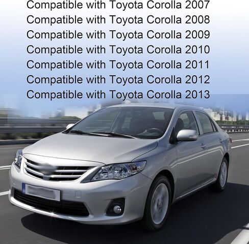 55436-02330 Left & Right Upper Side Central Dashboard Cover Strip Trim Fit for Toyota Corolla 2007 2008-2013 Navigation Panel Frame Moulding Replacement for 55435-02370(Silver White) in Saudi Arabia