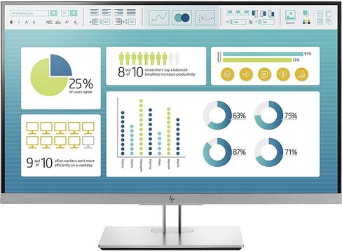 HP EliteDisplay E273m 27-Inch Screen LED-Lit Monitor Black/Silver in Saudi Arabia