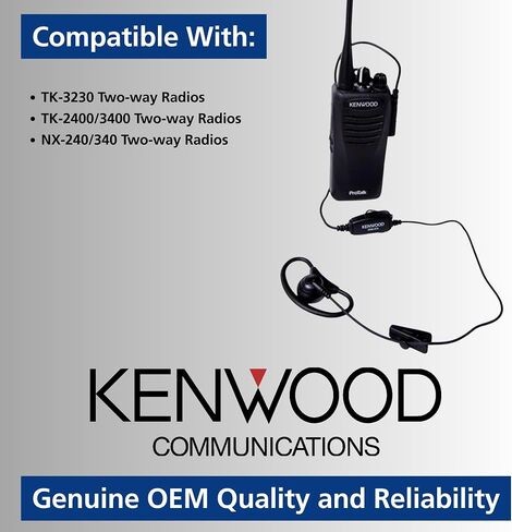 Kenwood KHS-33 Clip Microphone with Earphone (Single Pin) for PTK-23K ProTalk Lite in Saudi Arabia