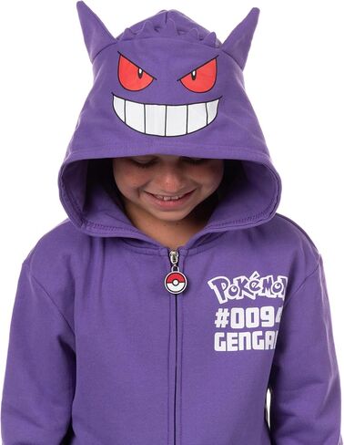 Mad Engine Pokemon Hoodie Kids' Gen 01 Zip-Up 3-D Character Costume Hoodie in Saudi Arabia