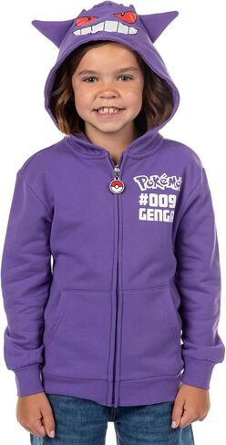 Mad Engine Pokemon Hoodie Kids' Gen 01 Zip-Up 3-D Character Costume Hoodie in Saudi Arabia