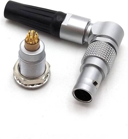 FHG.0B.307.CLAD52 & Egg.0B.307, 7Wire Male Plug Push-Pull Self-Lock Industrial Camera Medical Device Power Signal Connector Plug Socket Set (FHG+Egg.0B+30-, 7 Pin) in Saudi Arabia