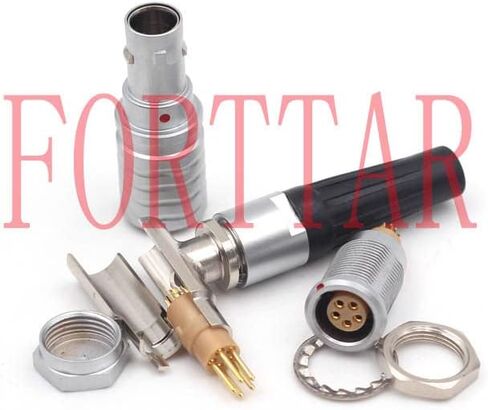 FHG.0B.307.CLAD52 & Egg.0B.307, 7Wire Male Plug Push-Pull Self-Lock Industrial Camera Medical Device Power Signal Connector Plug Socket Set (FHG+Egg.0B+30-, 7 Pin) in Saudi Arabia