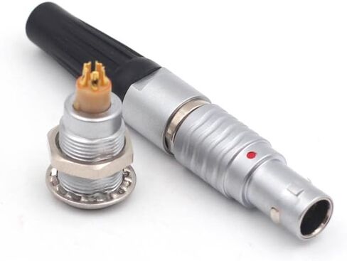 FHG.0B.307.CLAD52 & Egg.0B.307, 7Wire Male Plug Push-Pull Self-Lock Industrial Camera Medical Device Power Signal Connector Plug Socket Set (FHG+Egg.0B+30-, 7 Pin) in Saudi Arabia